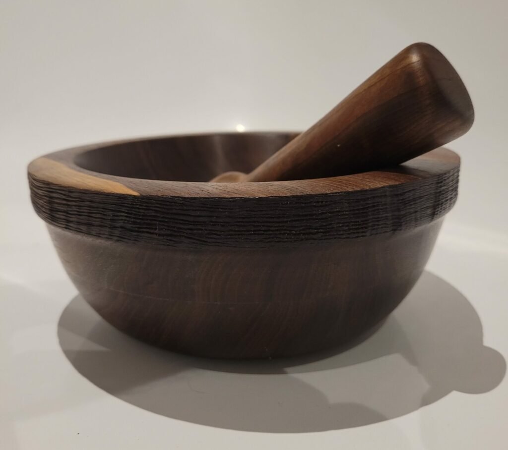 Mortier pilon en noyer